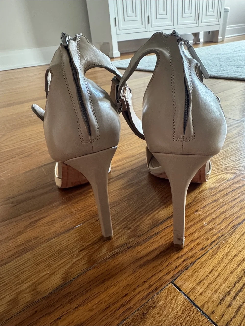 Dolce Vita Two-Tone Pointed-Toe Ankle-Strap Heels - Picture 5 of 8